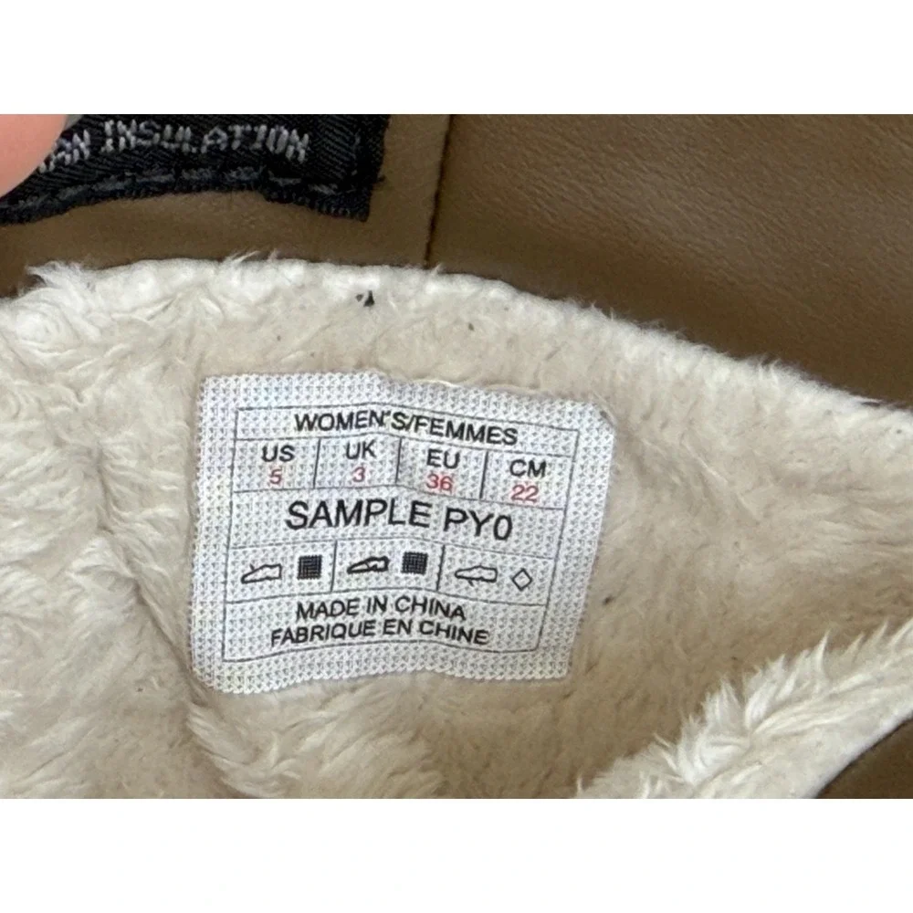 The North Face ThermoBall Lace-Up‎ Brown Snow Boots Women's Size 5 No Box